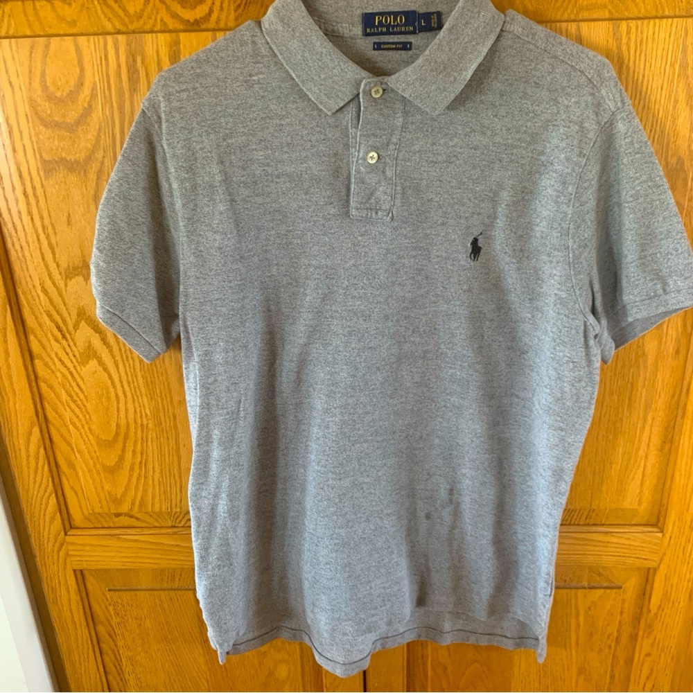 Polo by Ralph Lauren Men's Gray Polo Shirt